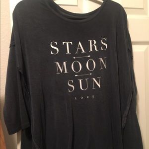 3/4 length sleeve tee